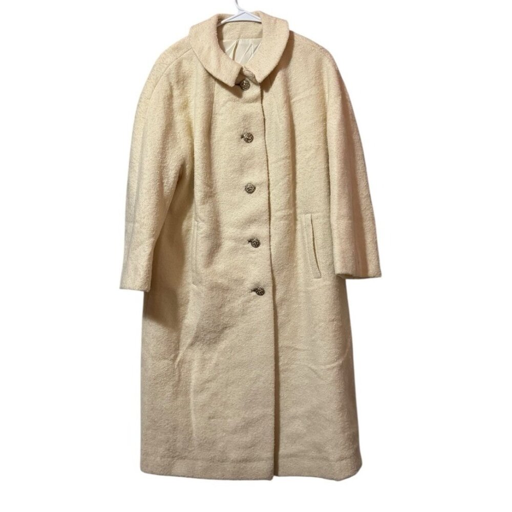Markstan Women Audrey Hepburn Style Wool? Ladies‎ Car Coat Overcoat Vintage READ
